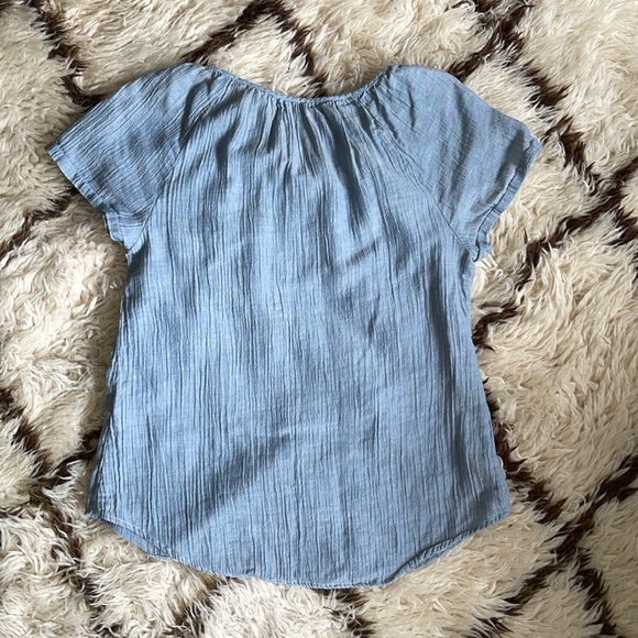 Steven Alan Blue Chambray Blouse - Picture 3 of 3